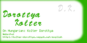 dorottya kolter business card